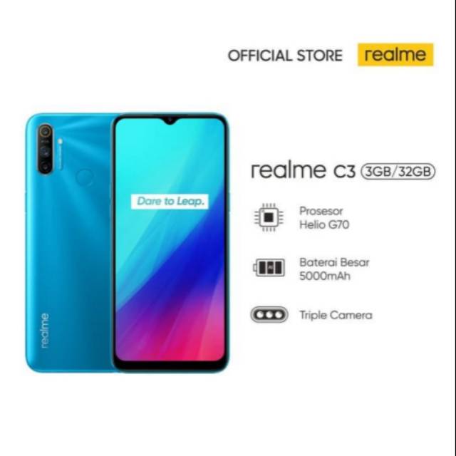 HP REALME C3 RAM 3 32GB TERMURA BERGARANSI RESMI
