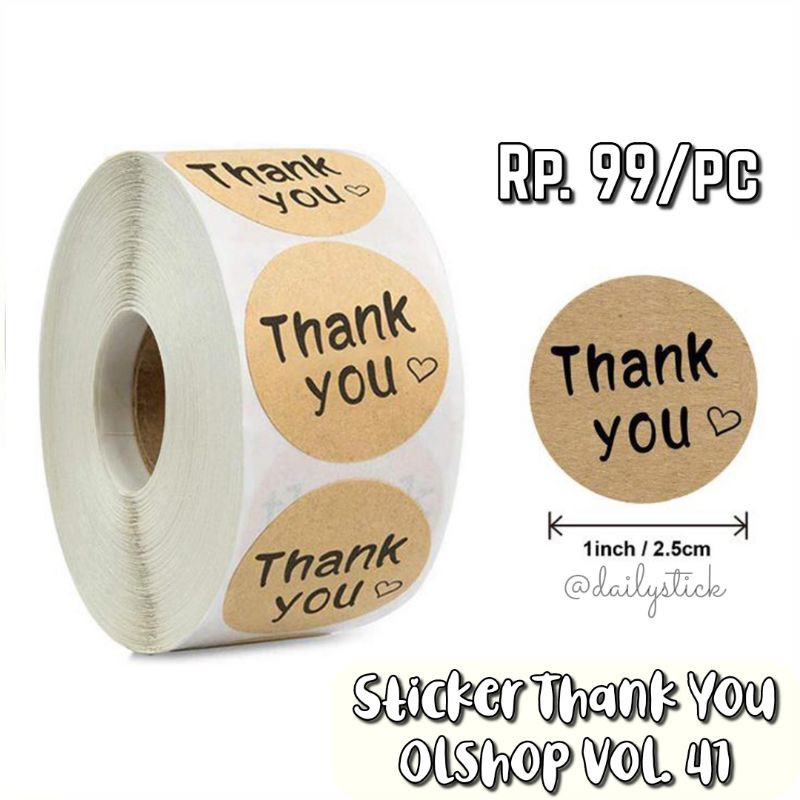 

Sticker Thank You Olshop Vol. 41