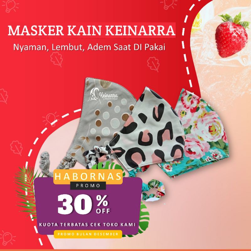 masker kain 2 lapis, masker non hijab, masker hijab, masker non medis, masker katun, masker kain