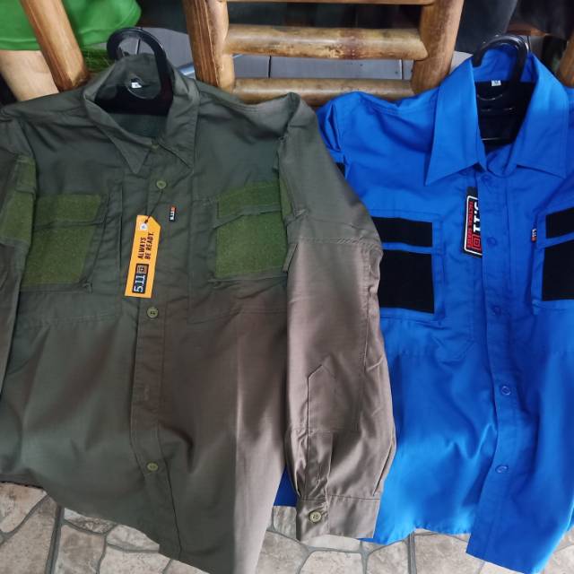 COD Kemeja Tactical Pria Trending Velcro Termurah Bandung