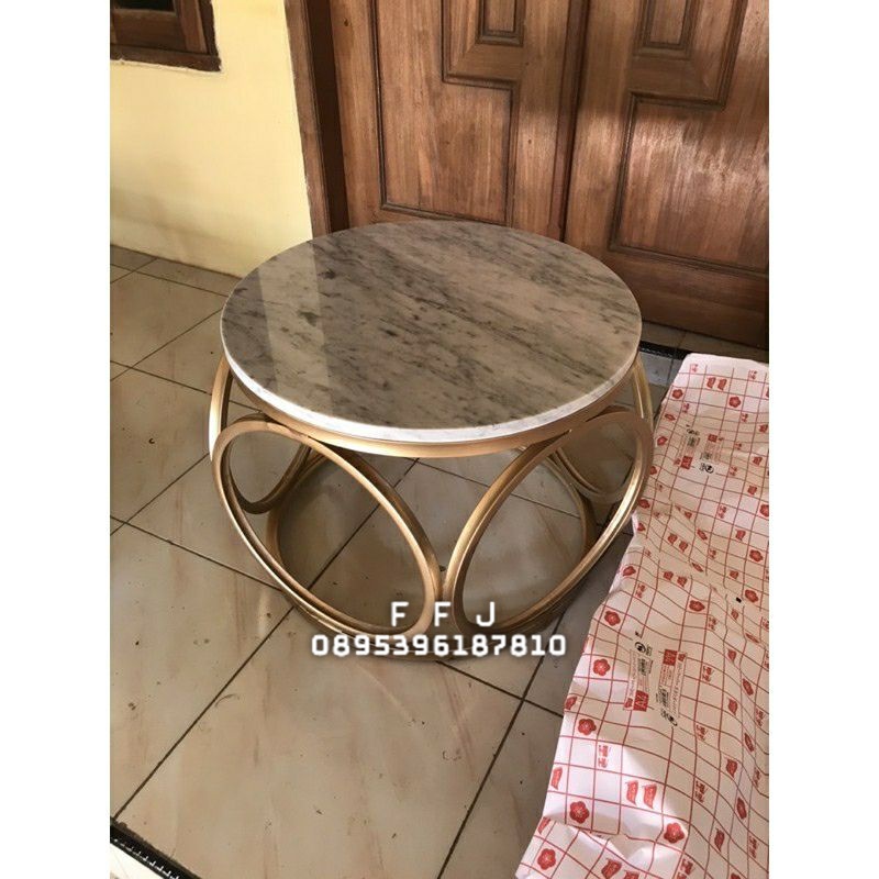 Meja tamu Marmer Carara Meja industrial coffee table marmer meja  kopi marmer