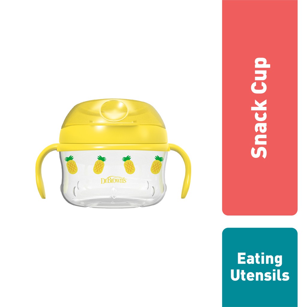 Dr. Brown's Snack Cup / Tempat Snack Bayi / Tempat Makanan Bayi 9m+ (Tersedia Varian Warna)