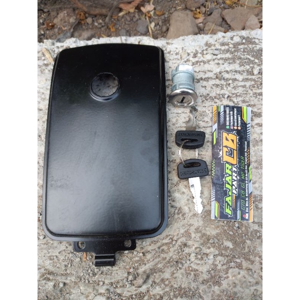 cover tutup tengki gl100 set kunci kontak