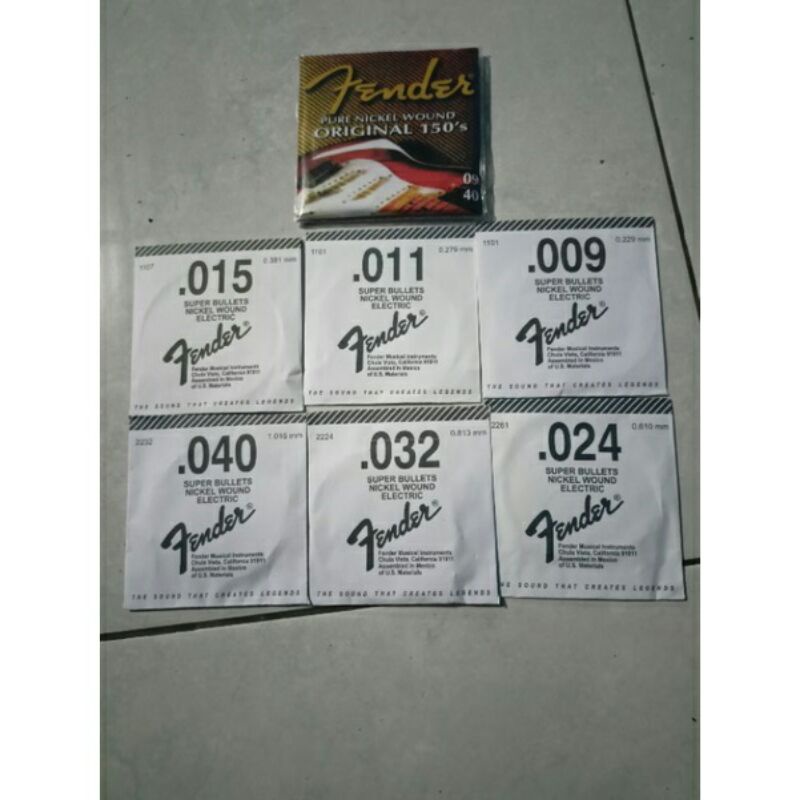 Senar gitar fender 1 set