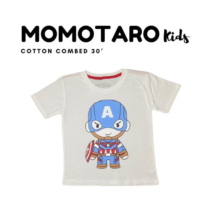Momotaro Captain America / Kaos Anak Laki-Laki