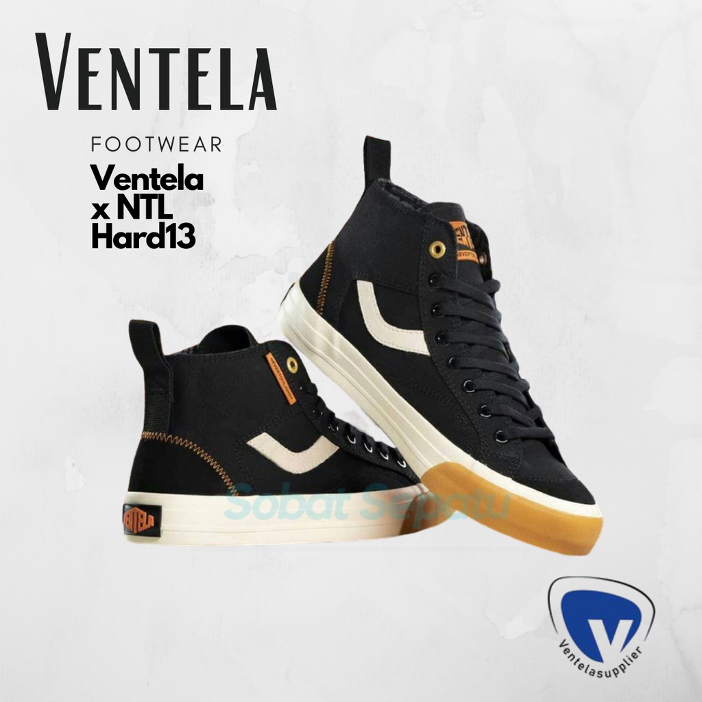 SEPATU VENTELA X NEVERTOOLAVISH HARD13 - NOIR HIGH - ORIGINAL