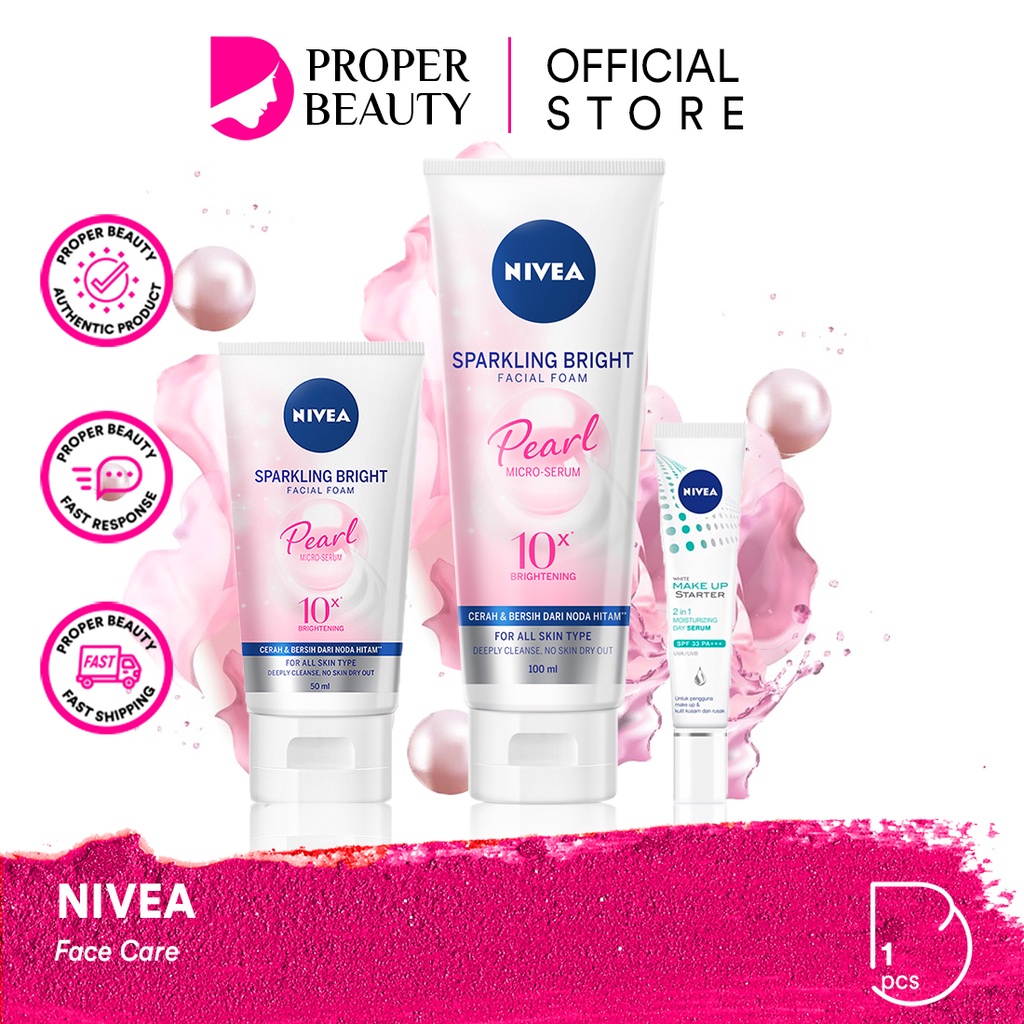 NIVEA Face Care Jerman / Deodorant Roll On Cleansing Micellar Water Body Lotion Facial Essence Serum