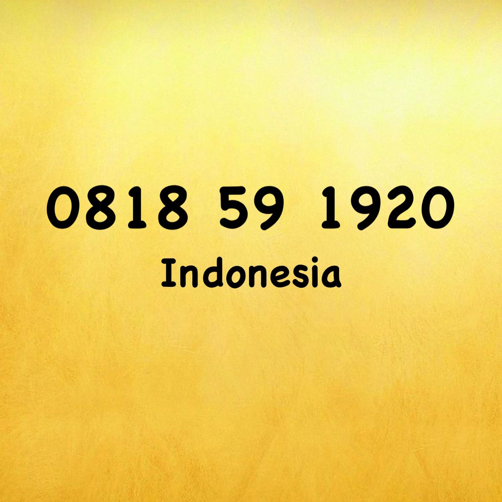 Nomor Cantik XL Bebas 10 Digit Seri Tahun - 20 - 0818 59 1920