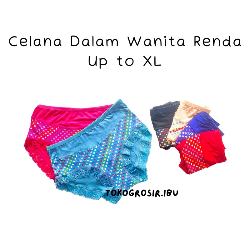 Cd Celana Dalam Wanita Dewasa Renda XL Underwear Wanita Undies Wanita Renda Sempak Kancut Wanita