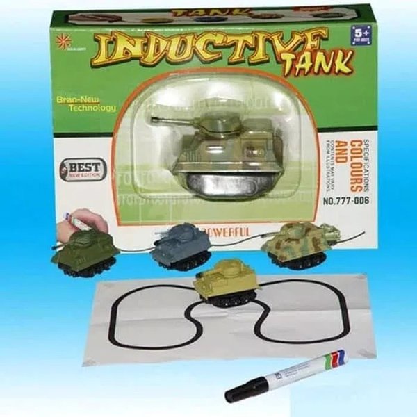 

Mainan Inductive Tank mengikuti garis spidol