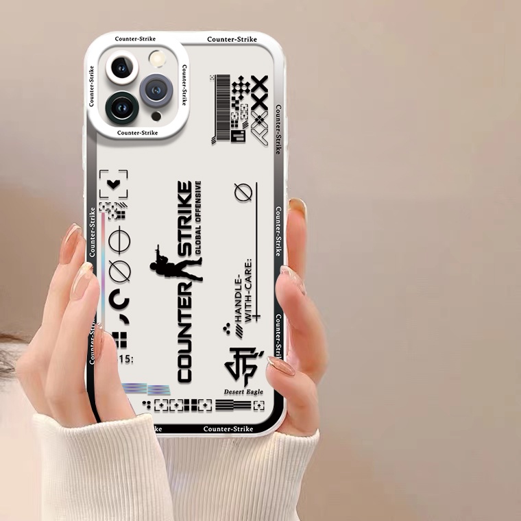 IPHONE Soft Couple Case Compatible Untuk Iphone14 13 12 11 Pro XS Max X XR Plus Casing Ponsel Silikon Transparan Shockproof TPU Cover