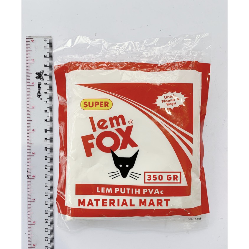 (1 PC) Lem Putih Fox 350 GR | Lem Fox Putih 350G | Lem Putih PVAC 350 | Material Mart