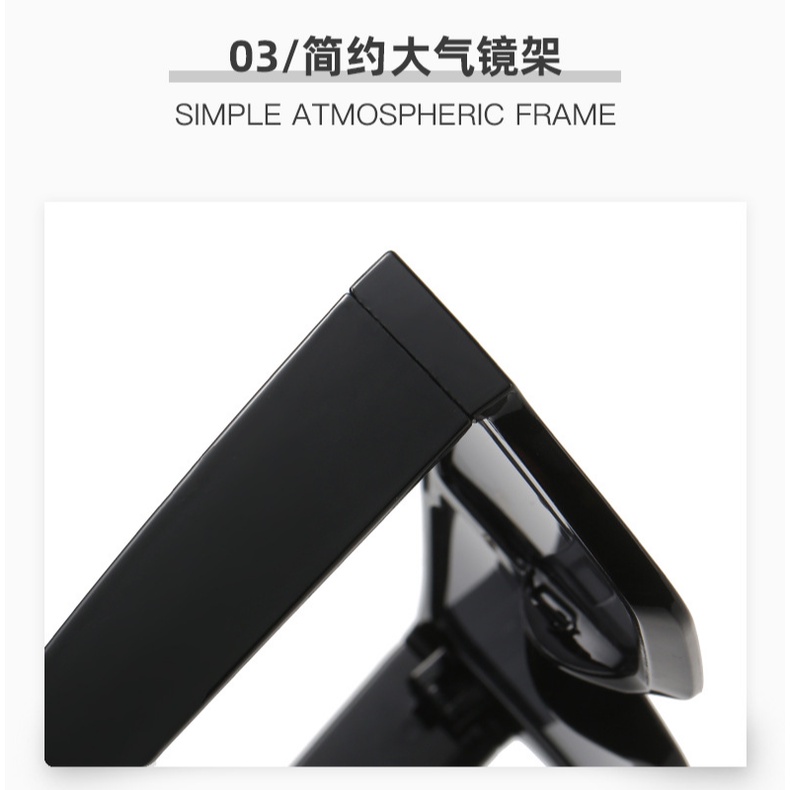 Kacamata Sunglass Bentuk Kotak Oversized Gaya Western