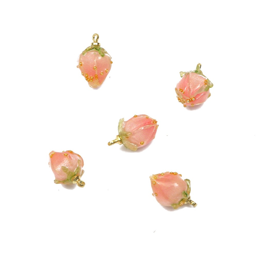 1 pcs/bag Acrylic Goldfish Strawberry Shape Charms Beads Pandents For DIY Jewelry Earring Jewelry Making Necklaces Accessories