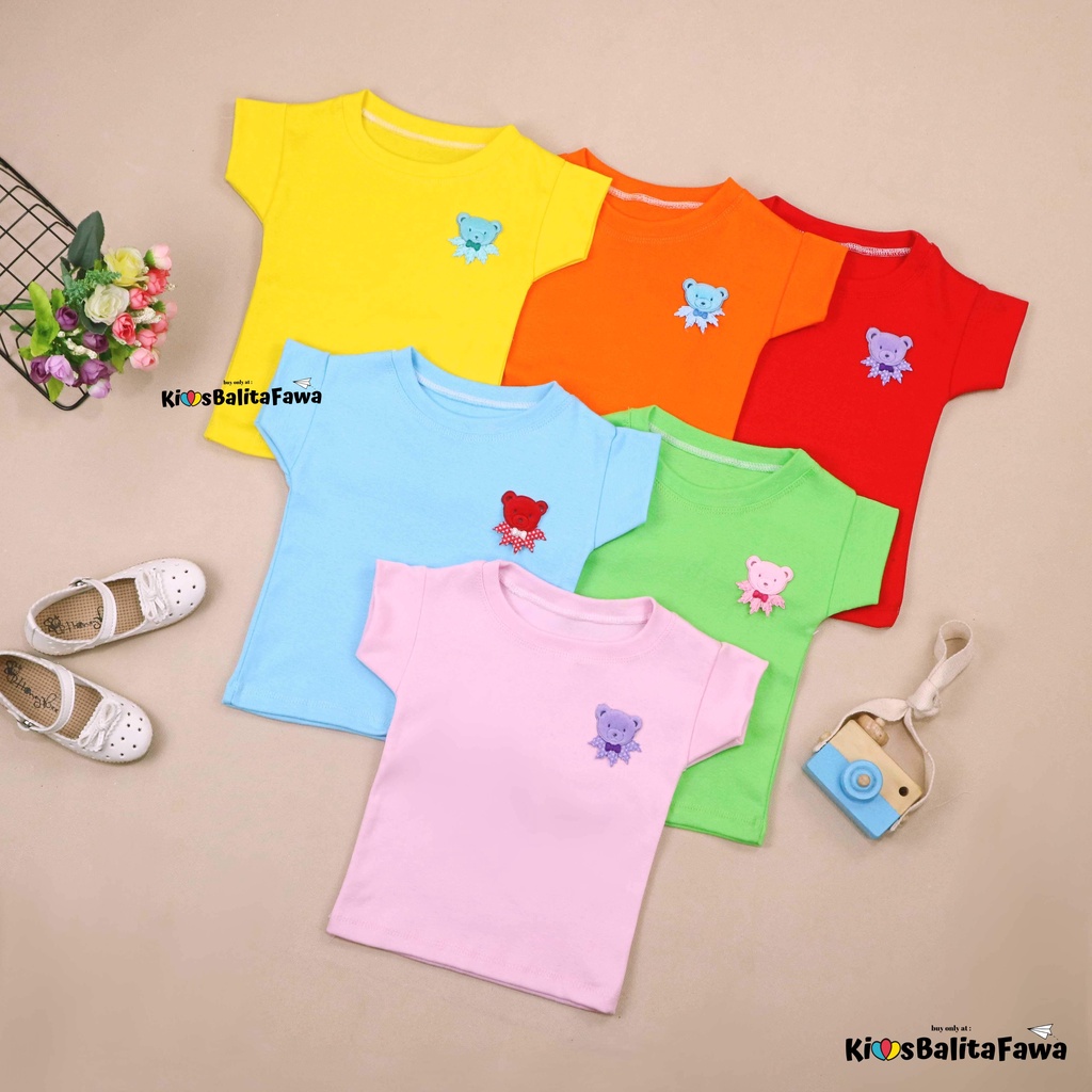 Blouse Aliandra uk 1-2 Tahun / Kaos Anak Perempuan Baju Kensi Tanktop Cewek Blus Kids Shirt Polos