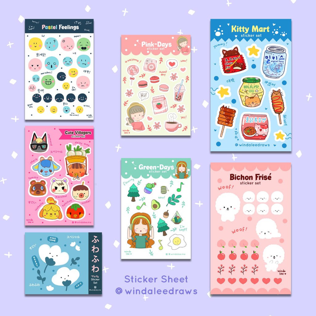 

WINDA LEE Sticker Sheet / Stiker