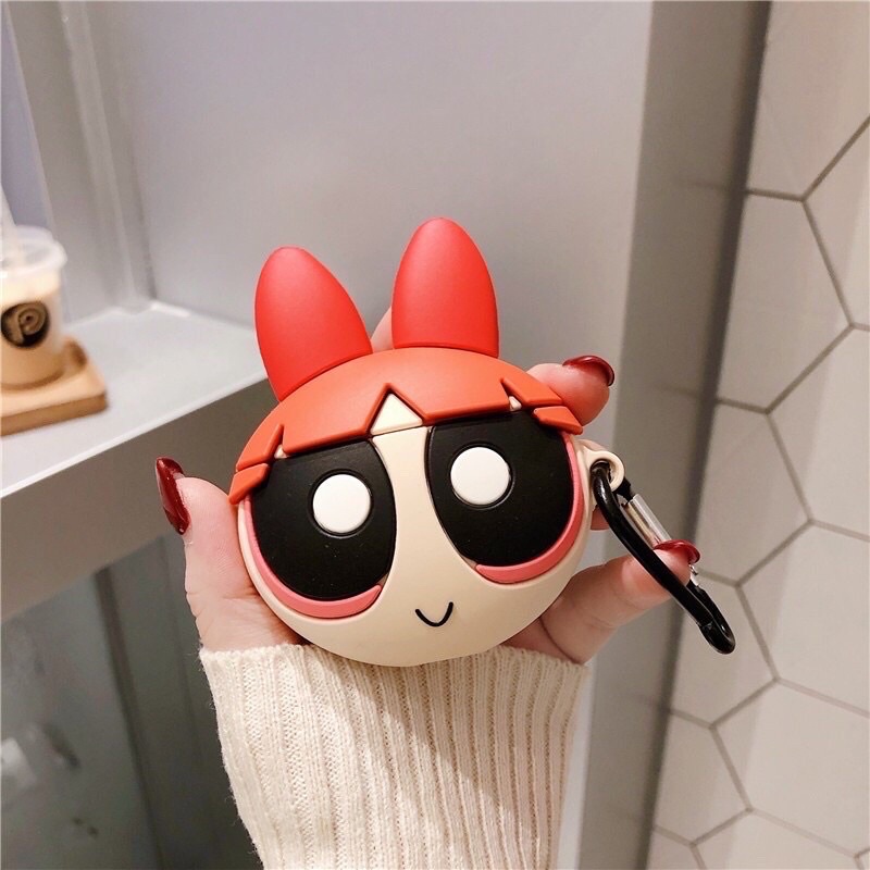 case airpods maleficent jack sparrow blossom power puff disney black witch angelina jolie karakter lucu unik casing airpod