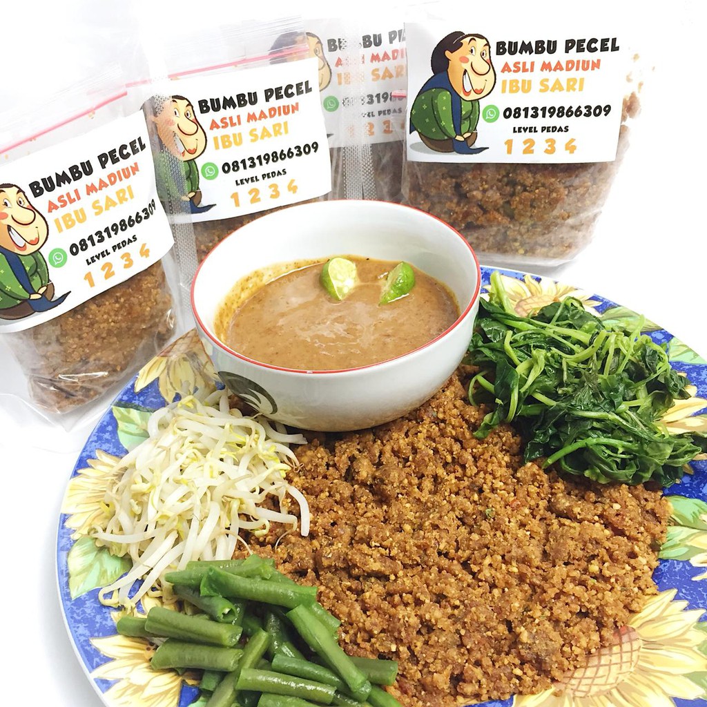 

Bumbu Pecel / Sambel Pecel Bu Sari Asli Madiun Kacang Premium 250 Gr & 500 Gr Halal dan Maknyus!