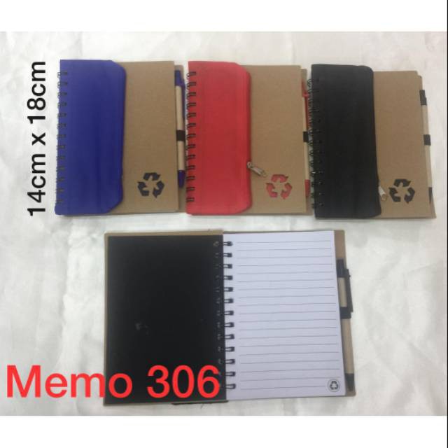 

MEMO 306 Note Book / Buku memo / Buku memo tas / dapat dicustom Logo Perusahaan