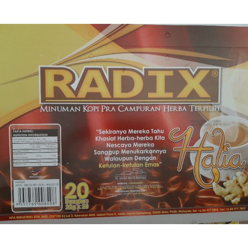 

RADIX HALIA