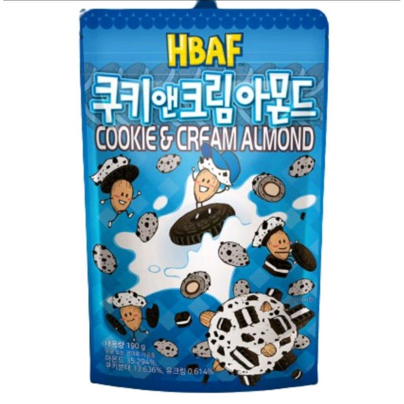 HBAF Cookies &amp; Cream Almond 190gr