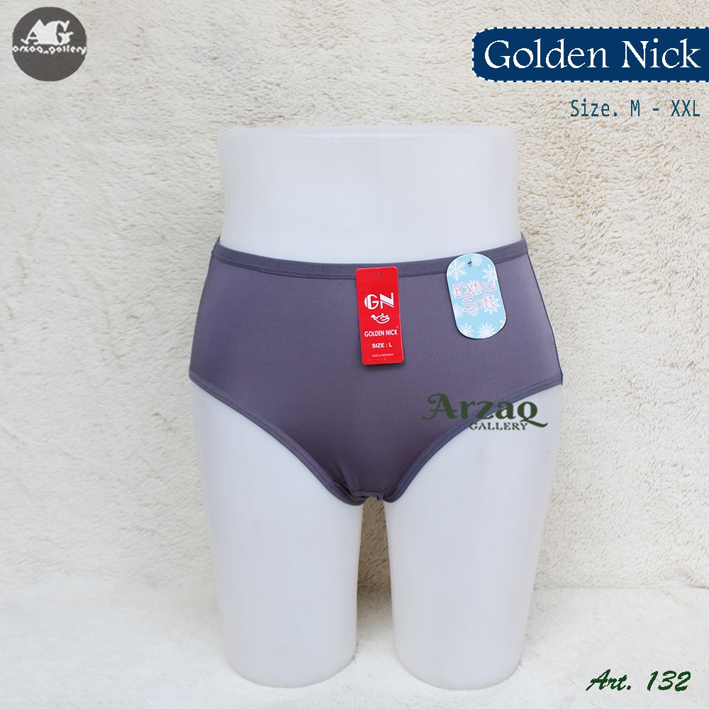 3pc - CD Golden Nick 132 | Celana Dalam Wanita Polyester | Cd Supersoft | Celana Dalam Wanita | Celana Dalam | Golden Nick