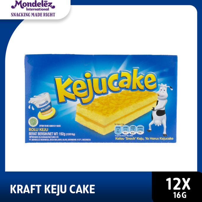 

Big Sale Kraft Keju Cake Bolu Keju 16 gr [1 Box Isi 12 pcs] Big Sale