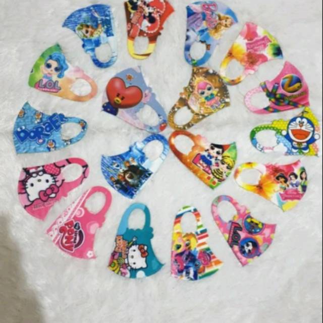 Masker Scuba Premium Motif Anak Karakter Lucu