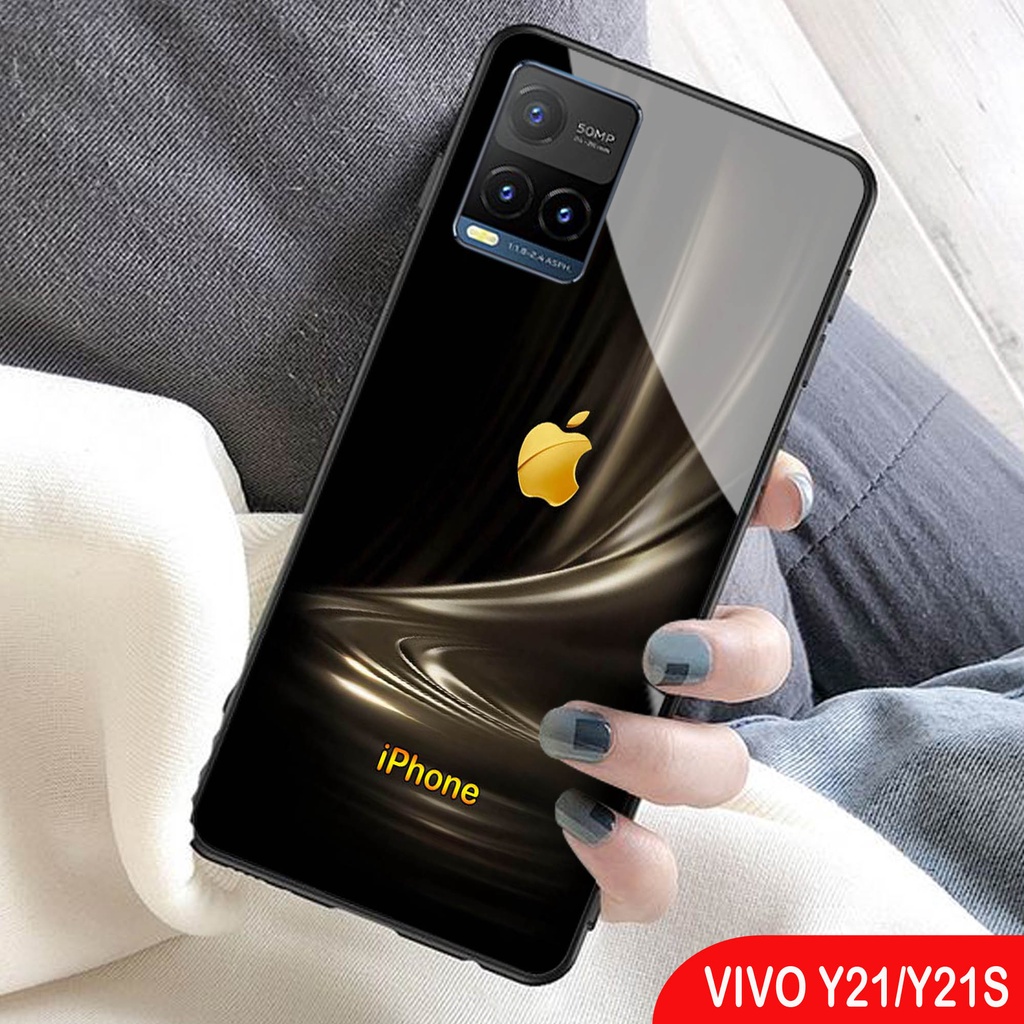 (S122) Softcase Kaca 021 Y21S - casing handphone - Vivo Y21 2Vivo Y21 2021 Y21S - pelindung handphon