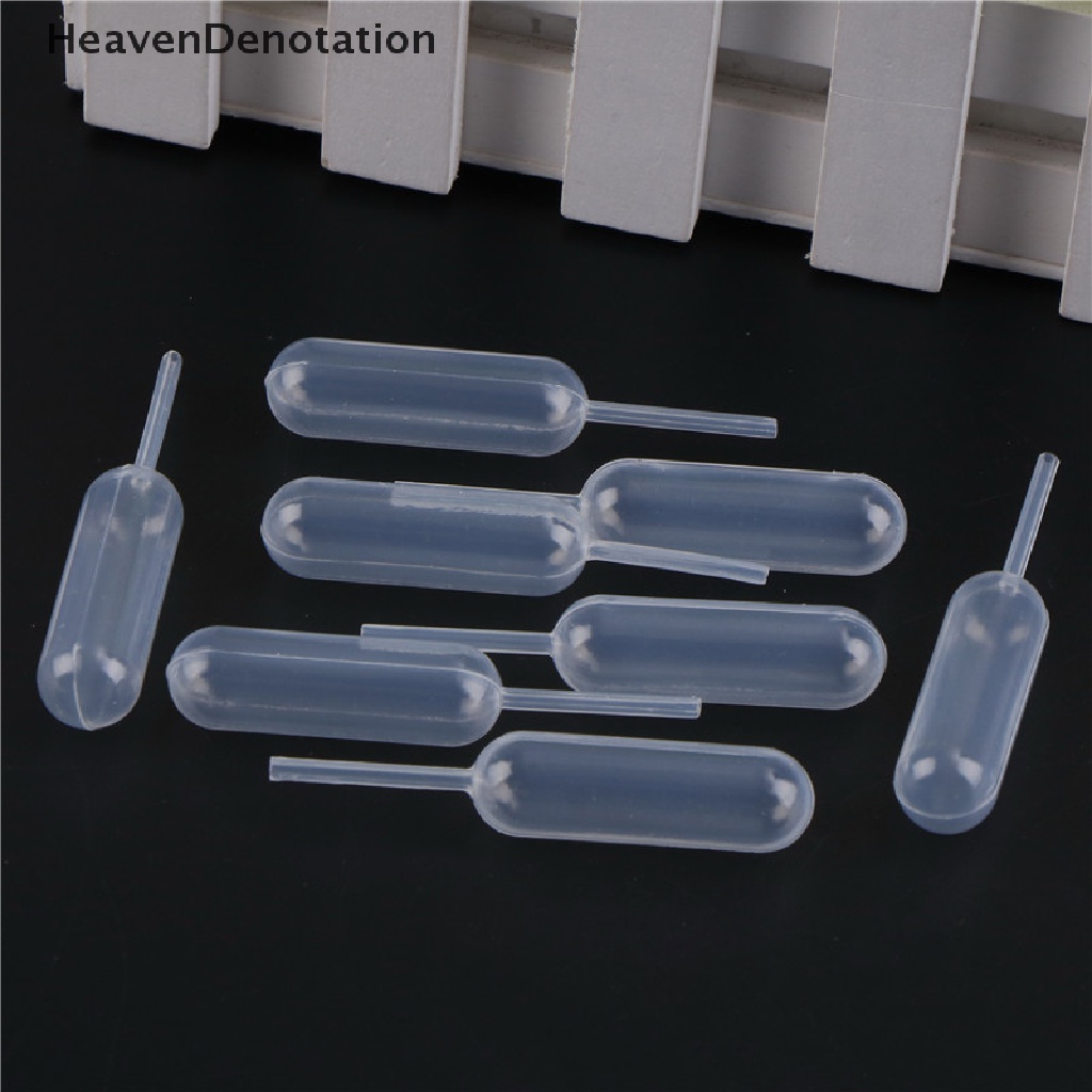 [HeavenDenotation] 100pcs Plastic Squeeze 4ml Transfer Dropper Disposable Pipettes For Cupcake