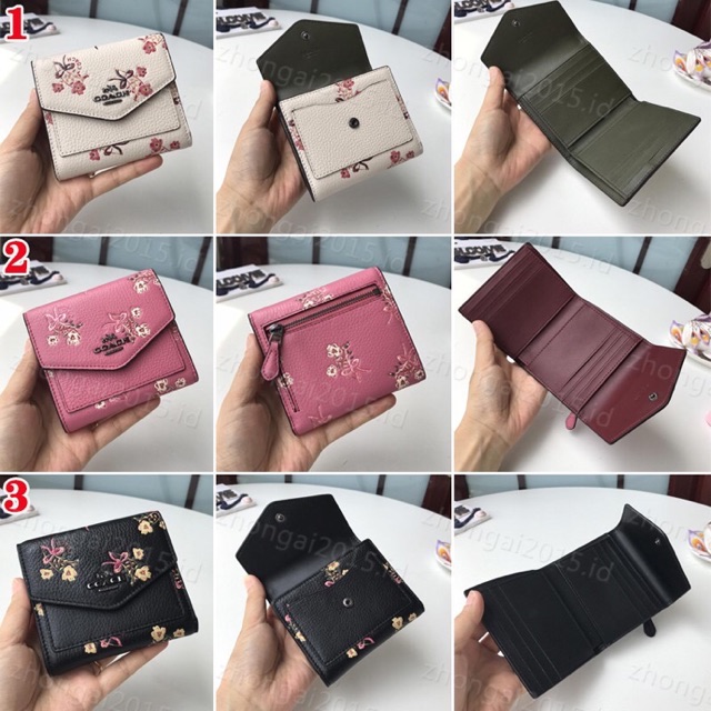 dompet coach Dompet Lipat / Dompet Pendek Lipat / dompet wanita dompet kartu Dompet coach original