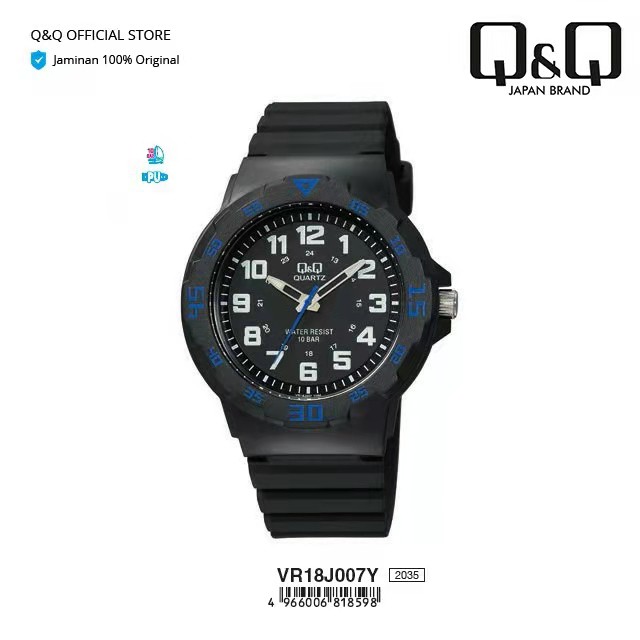 Q&amp;Q QQ QnQ ORIGINAL JAM TANGAN PRIA SPORT VR18 VR18J SERIES ORIGINAL