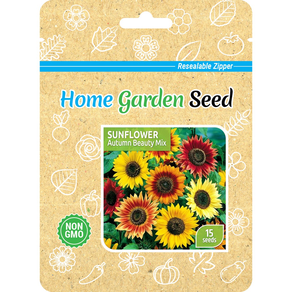 Benih Sunflower Autumn Beauty Mix - Bunga Matahari - Home Garden Seed