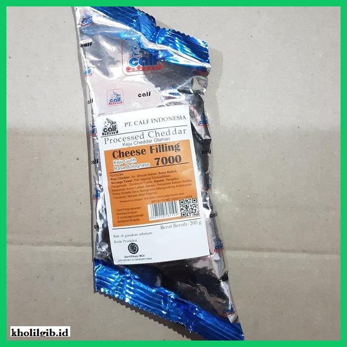 

Ujekujek- Calf Filling 7000 Kemasan 200Gr Keju Isian Roti, Bakpao, Donat, Dll -Original.