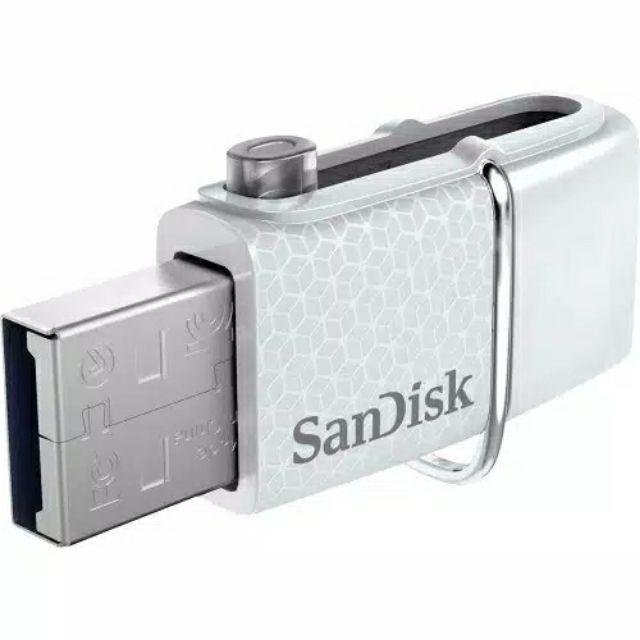 Sandisk Flashdisk USB 3 OTG 32GB /Up To 150 MB/s (White