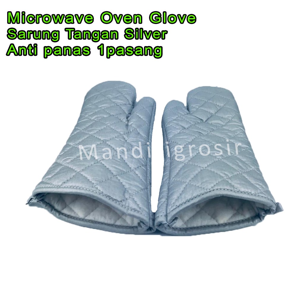 Microwave Oven Glove / Sarung Tangan Silver / Sarung Tangan 1pasang / Anti Panas