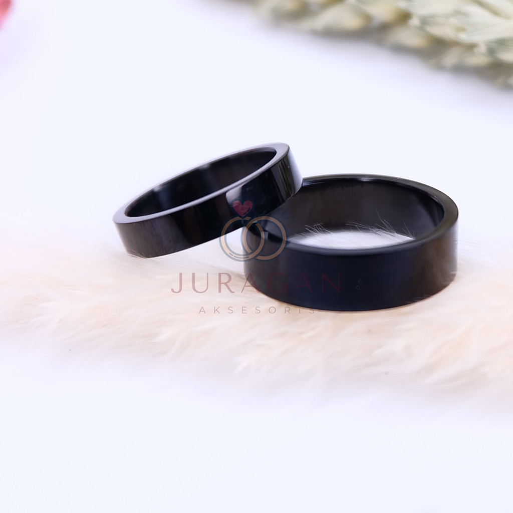 [UKIR NAMA + BOX HATI] Cincin Couple BUCIN Titanium M19 BONUS Gelang Couple