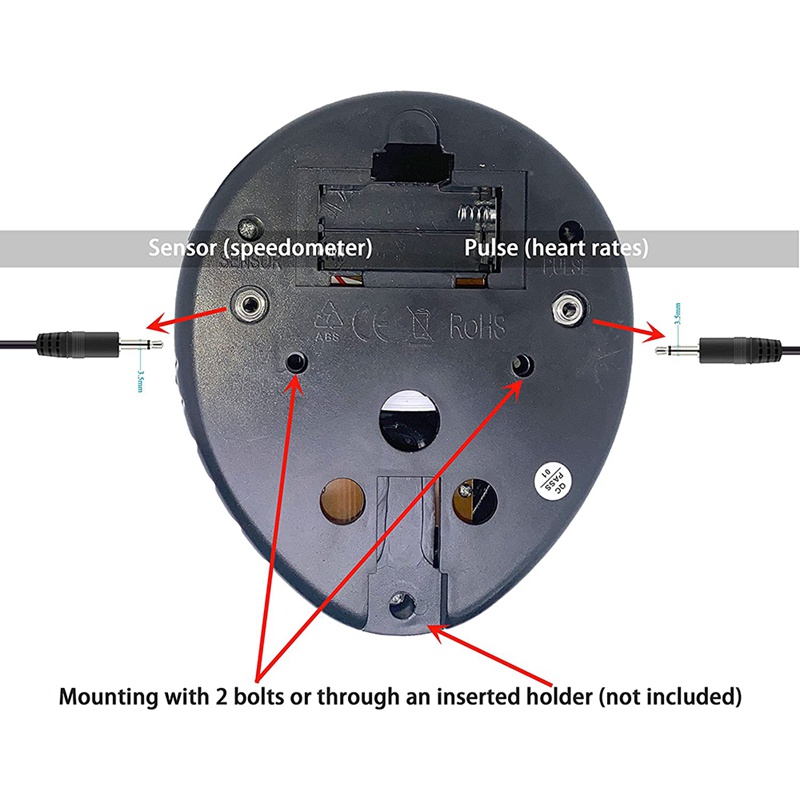 Replacement Monitor Speedometer for Stationary Bike, Exercise Bike Computer, Heart Rate Tracker, Indoor Bike Monitor LCD