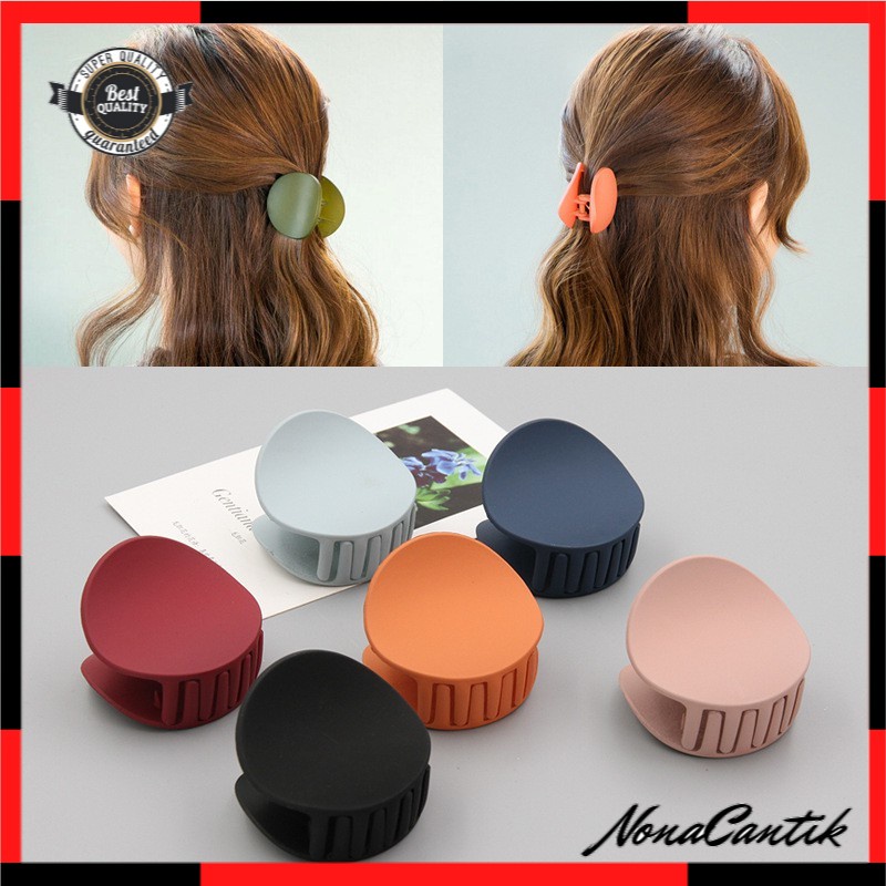 Jedai Doff 3cm Bulat Jepit Salon Korea Matte 5686 Mini Hair Claw Clips