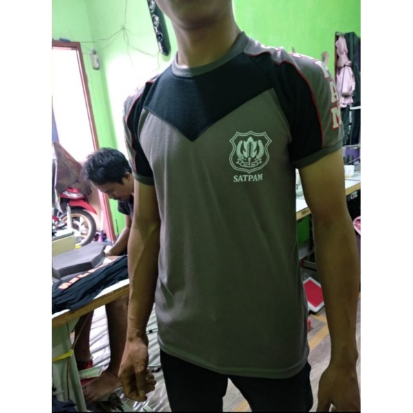 KAOS DALAM SATPAM MODEL KOMBINASI KAOS DALAM SATPAM SECURITY KOMBINASI LANGAN PENDEK PANJANG PRIA DINAS KERJA BAHAN TEBAL KAOS SATUAN SATPAM COD