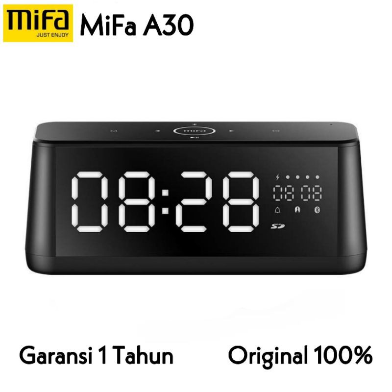 MIFA A30 Speaker Bluetooth 4.2 Sound Alarm Digital Screen Garansi 1 Tahun
