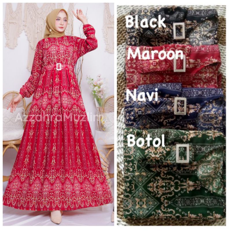 Ania 8 - Gamis Ania LD110 FREE BELT / Gamis monalisa Sultan Busui / Ania 2 / Gamis Ania 2 / R.10 - 236-5936