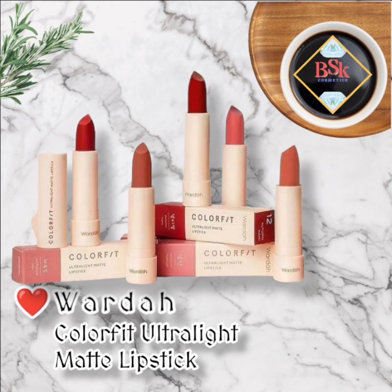 ⭐AJ⭐ WARDAH COLORFIT ULTRALIGHT MATTE LIPSTICK | New Series | Lipstik Wardah | Perona Pelembab Bibir