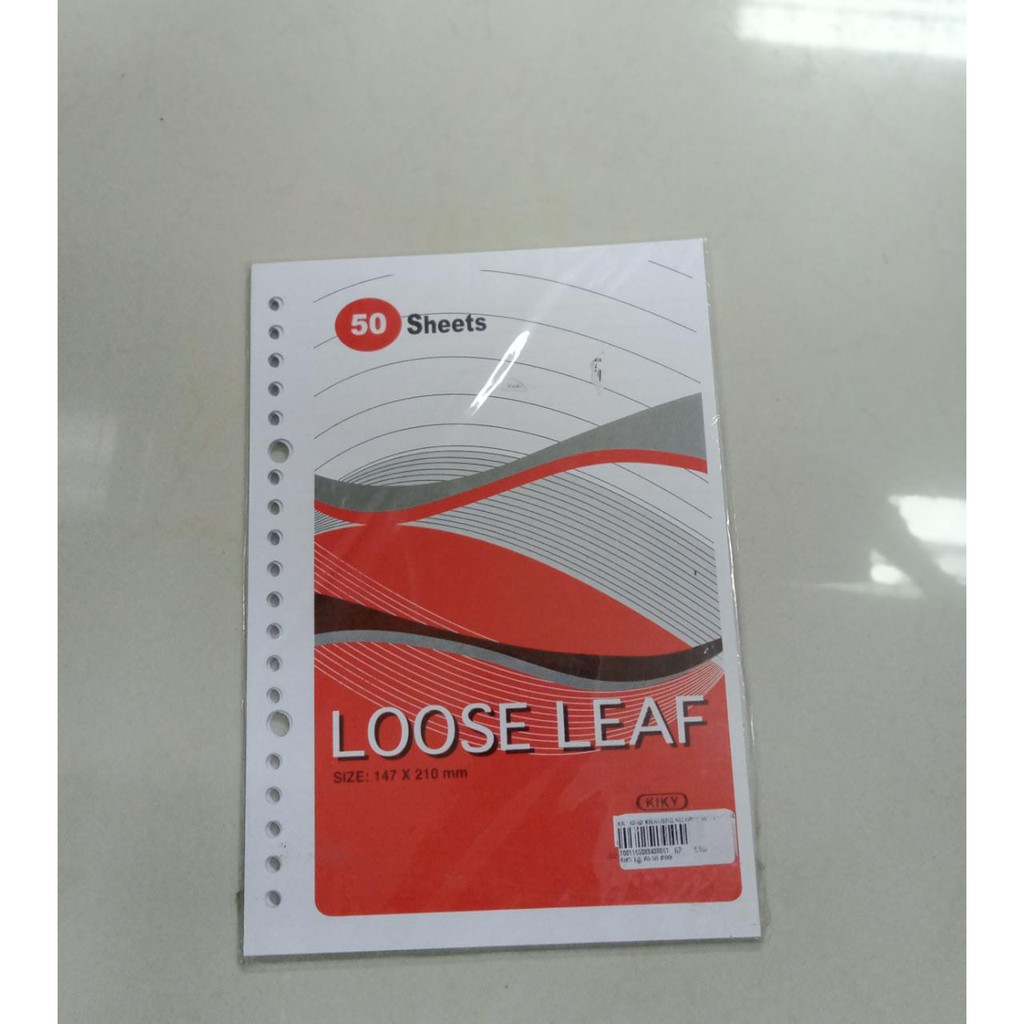 

Kertas Binder Loose Leaf Kiky A5 50 lembar Refill kertas Binder Grosir