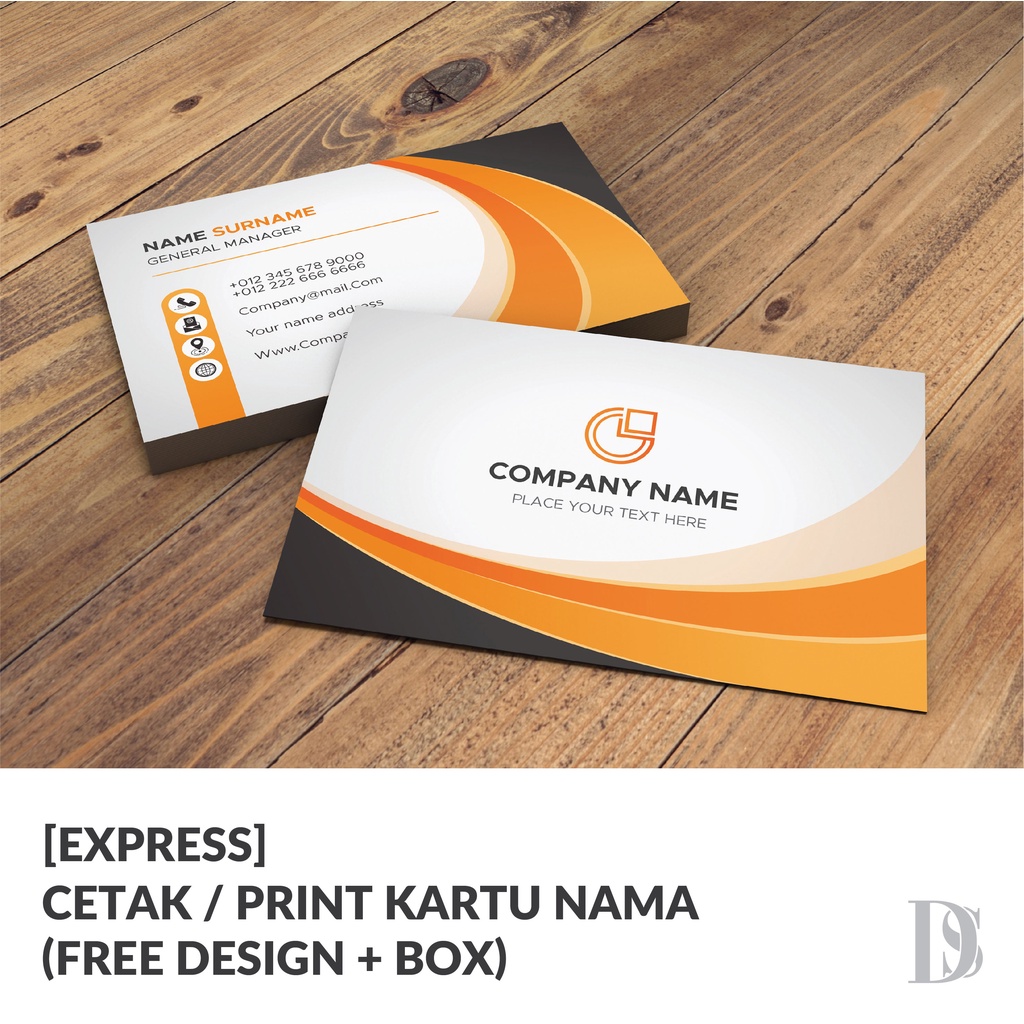 

[EXPRESS] Cetak / Print Kartu Nama (Free Design + Box)