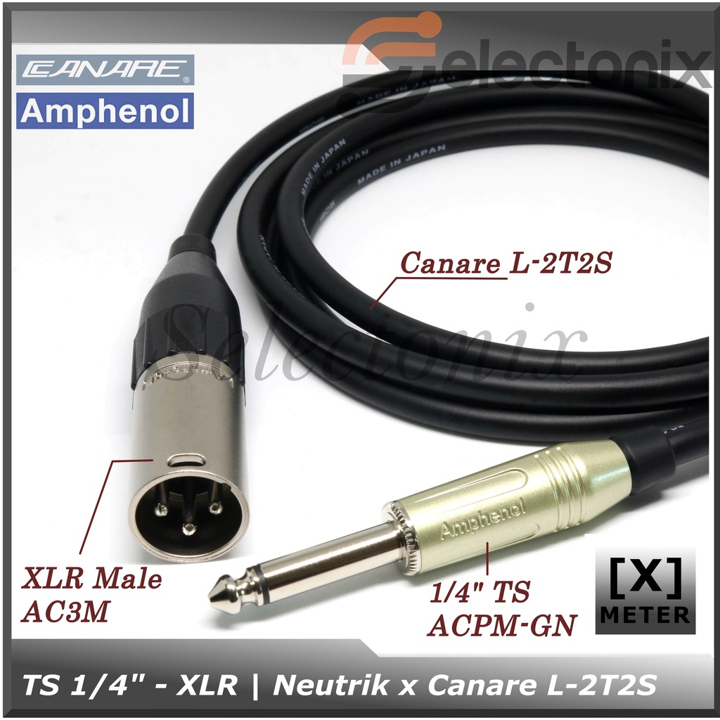 [Request] Kabel Mic 1/4 TS - XLR | Canare x Amphenol