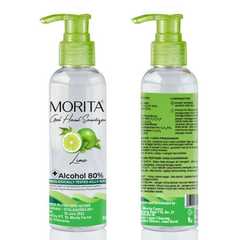 Hand Sanitizer Gel Morita Alkohol 80% 500 ml