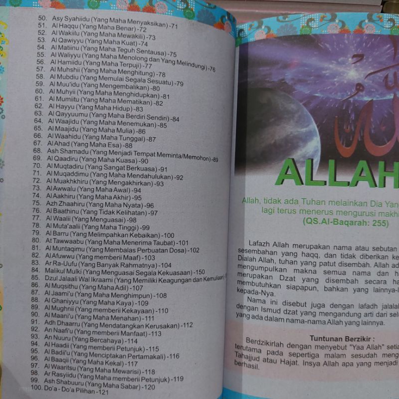 Buku 99 Asmaul Husna Disertai Doa Doa Pilihan