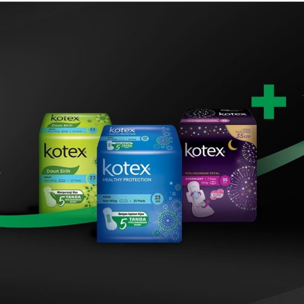 Kotex Healthy Pro Day/Night Maxi Slim Daun Sirih Non Wing / Wing Over Night
