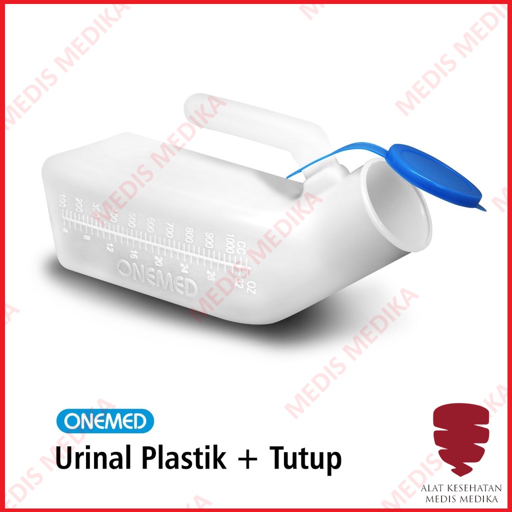 Pispot Urinal Laki-laki Dengan Tutup Pipis Kencing Urin Tempat Buang Air Kecil Plastik Pria Dewasa